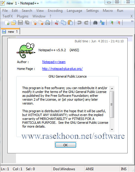 ویرایشگر متن قوی و محبوب Notepad++ 5.9.4 Final Portable ویرایشگر متن قوی و محبوب Notepad++ 5.9.4 Final Portable