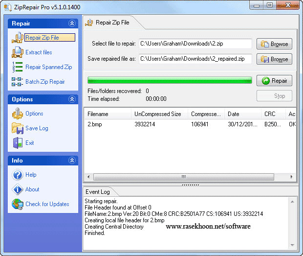 تعمیر و بازیابی فایل های فشرده zip توسط GetData Zip Repair 5.1.0.1402 تعمیر و بازیابی فایل های فشرده zip توسط GetData Zip Repair 5.1.0.1402